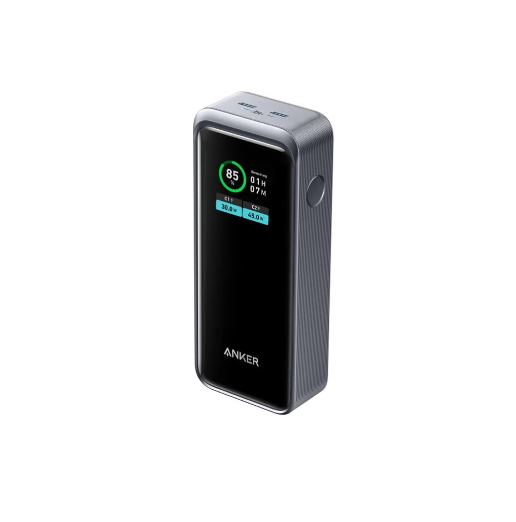 Anker Prime 12,000mAh Power Bank (130W, 2-Port, Smart Display)